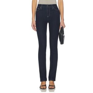 AG Jeans Women's Mari High Rise Slim Straight Leg Jeans - Dark Blue